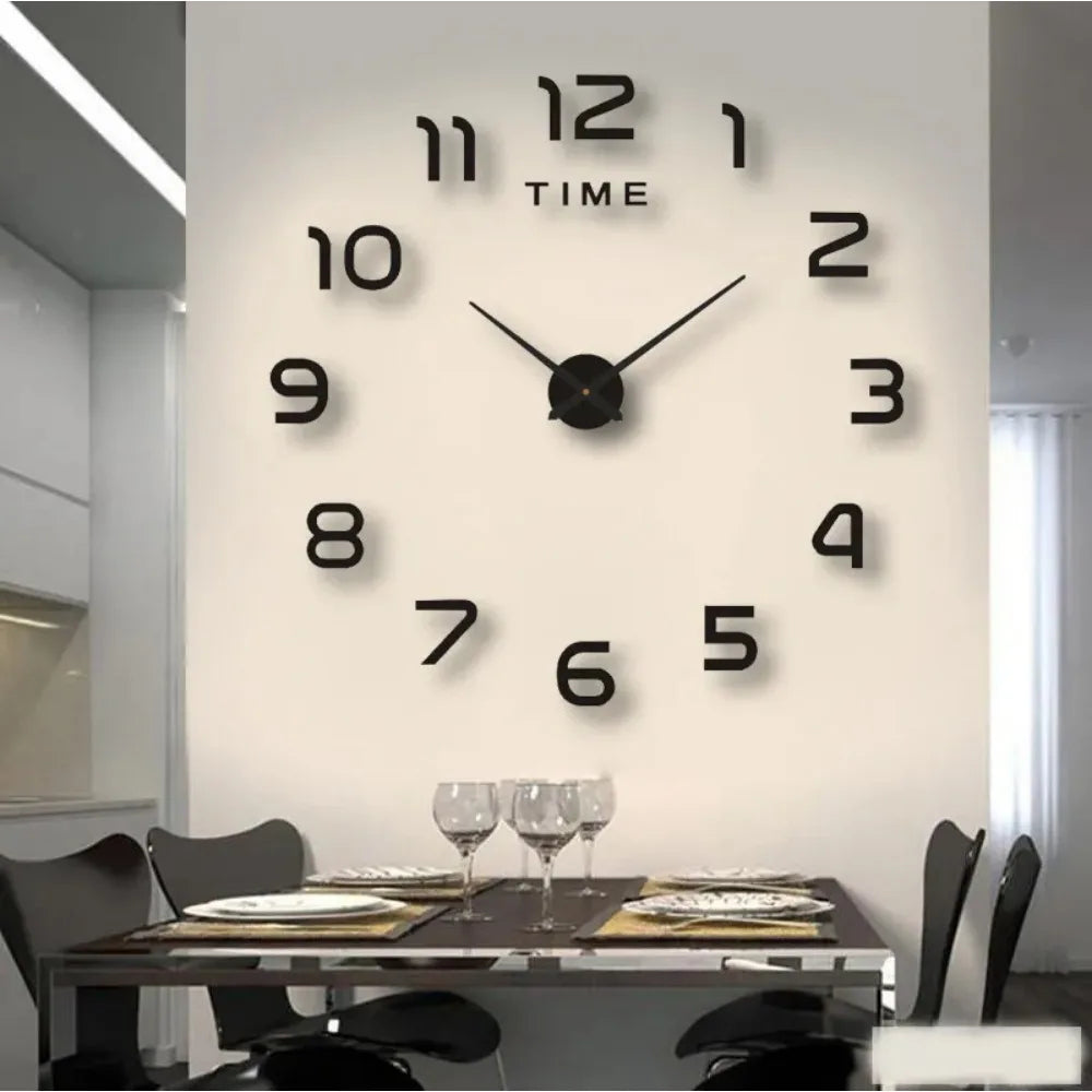 Modern Design Large Wall Clock 3D DIY Quartz Clocks