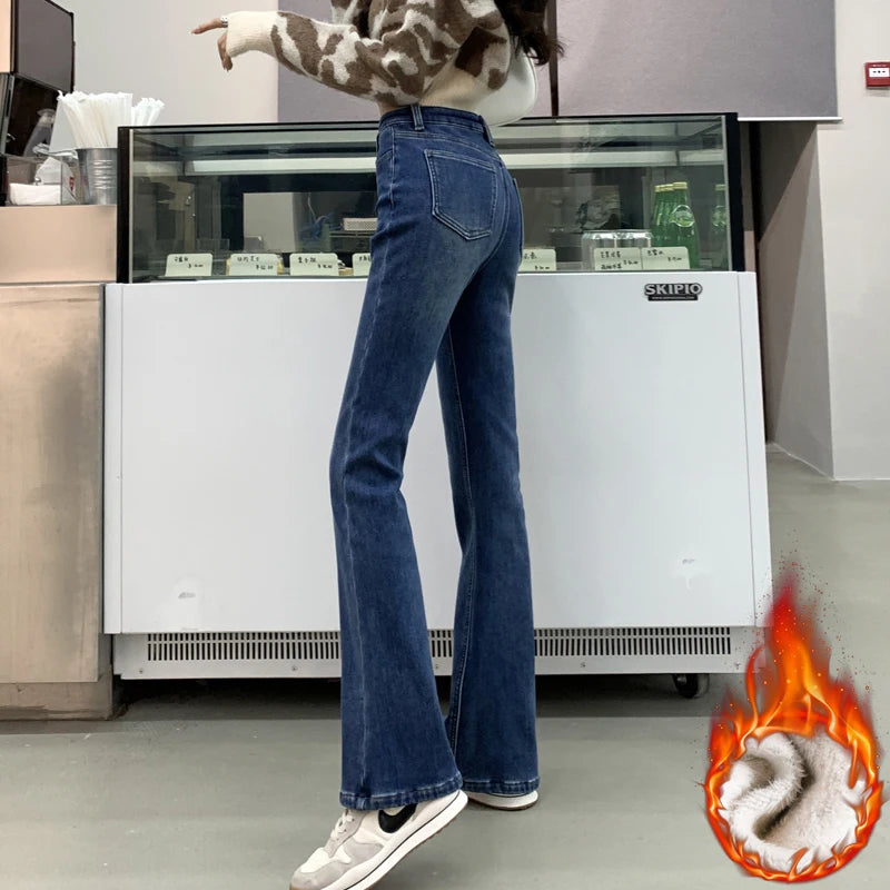 Winter Warm Women's Jeans Fashion