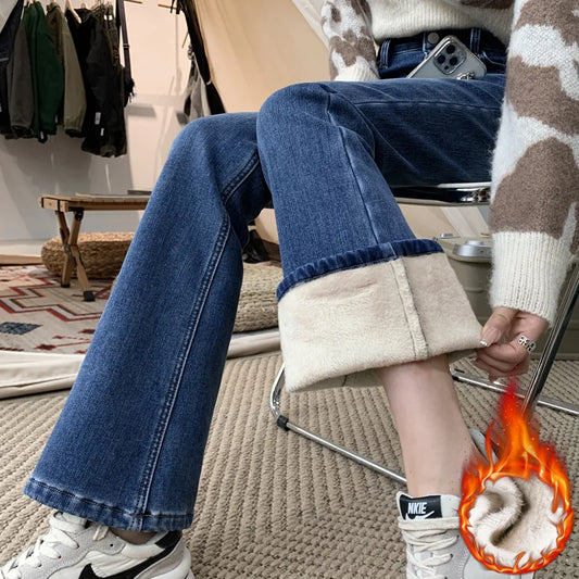 Winter Warm Women's Jeans Fashion