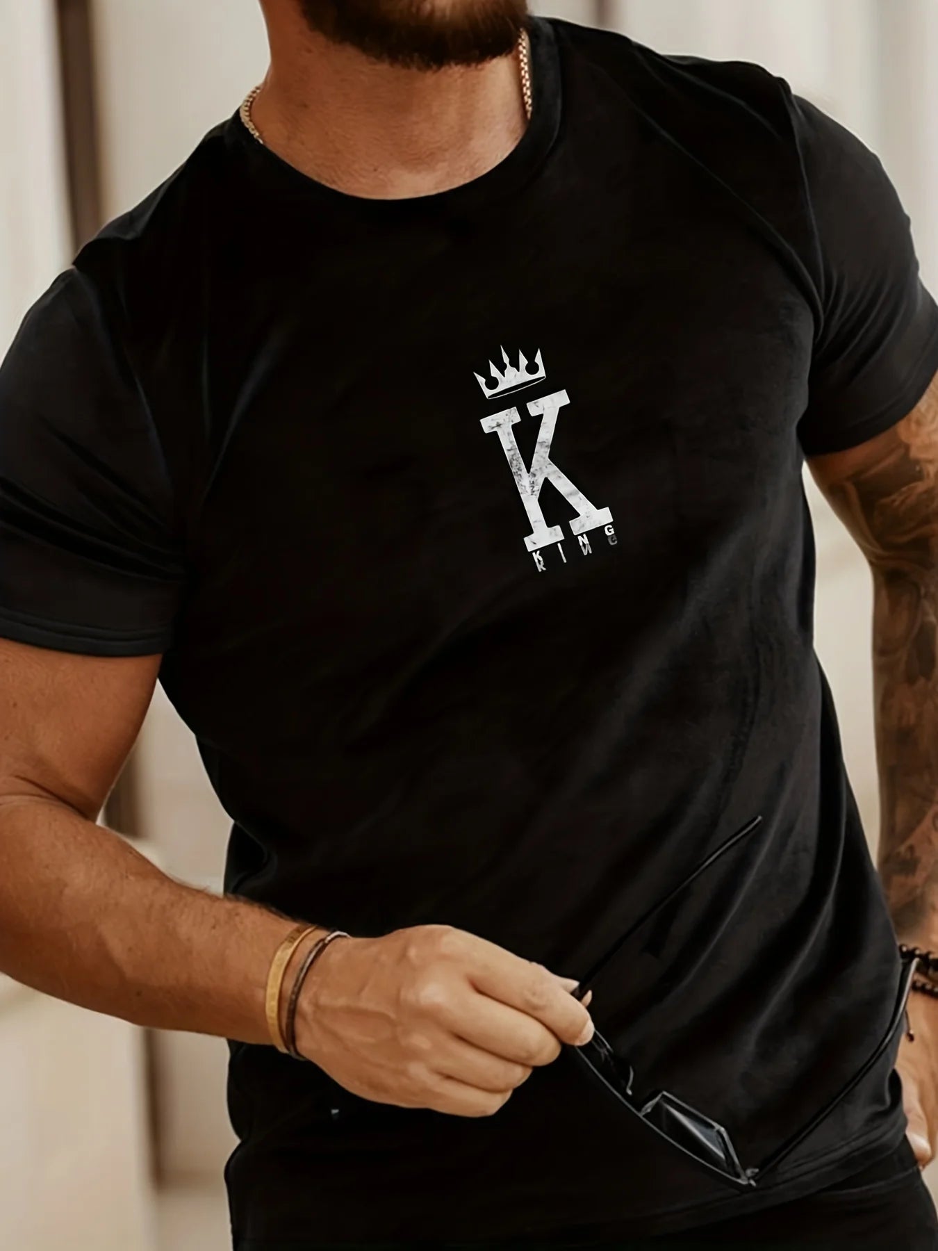 Men's Cotton Printed T-shirt Tops