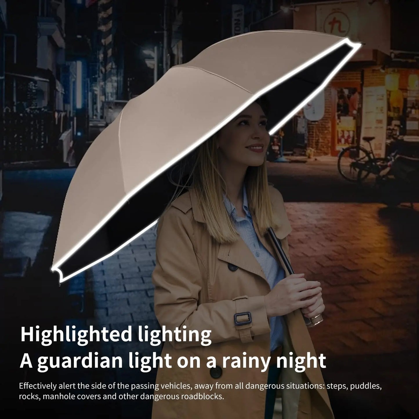 Fully Automatic Reverse Folding Umbrella