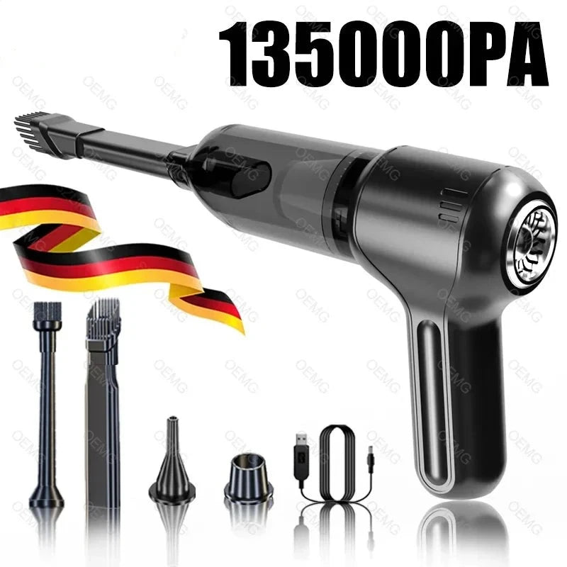 135000PA Mini Portable Wireless Car Vacuum