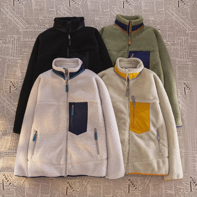 Winter Men Outdoor Sweater Lamb Fleece submachine jackets