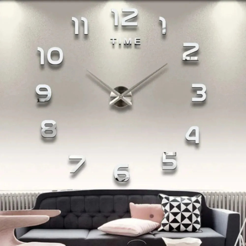 Modern Design Large Wall Clock 3D DIY Quartz Clocks