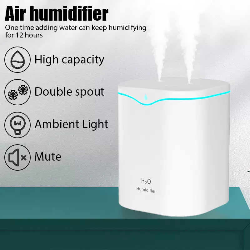 Air Humidifier Double Spray Port Essential Oil